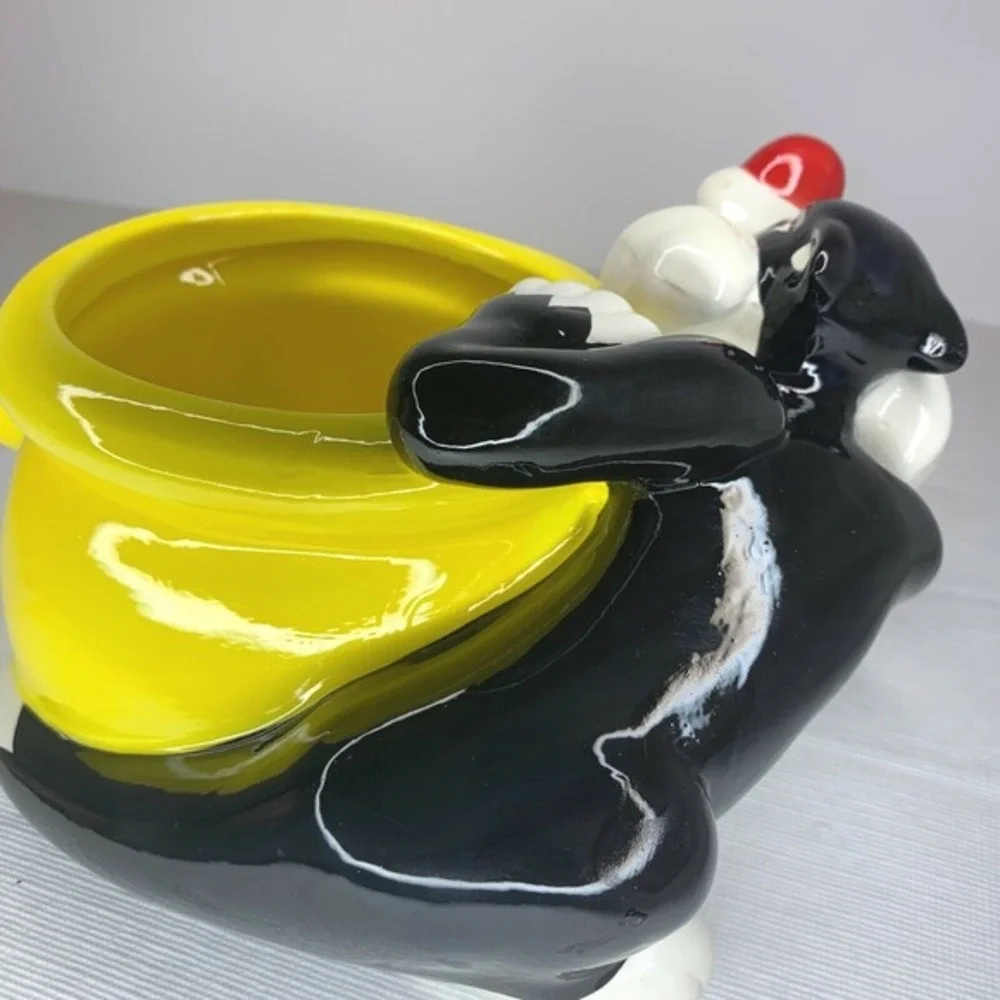Sylvester the Cat and Tweety Bird Planter / Candy Dish Trade Mark Warner Bros‎